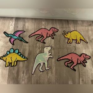 Iron on dinosaur patches